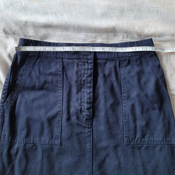 NWOT J. Crew Dark Blue Denim A-line Skirt (US4) - Picture 4 of 7